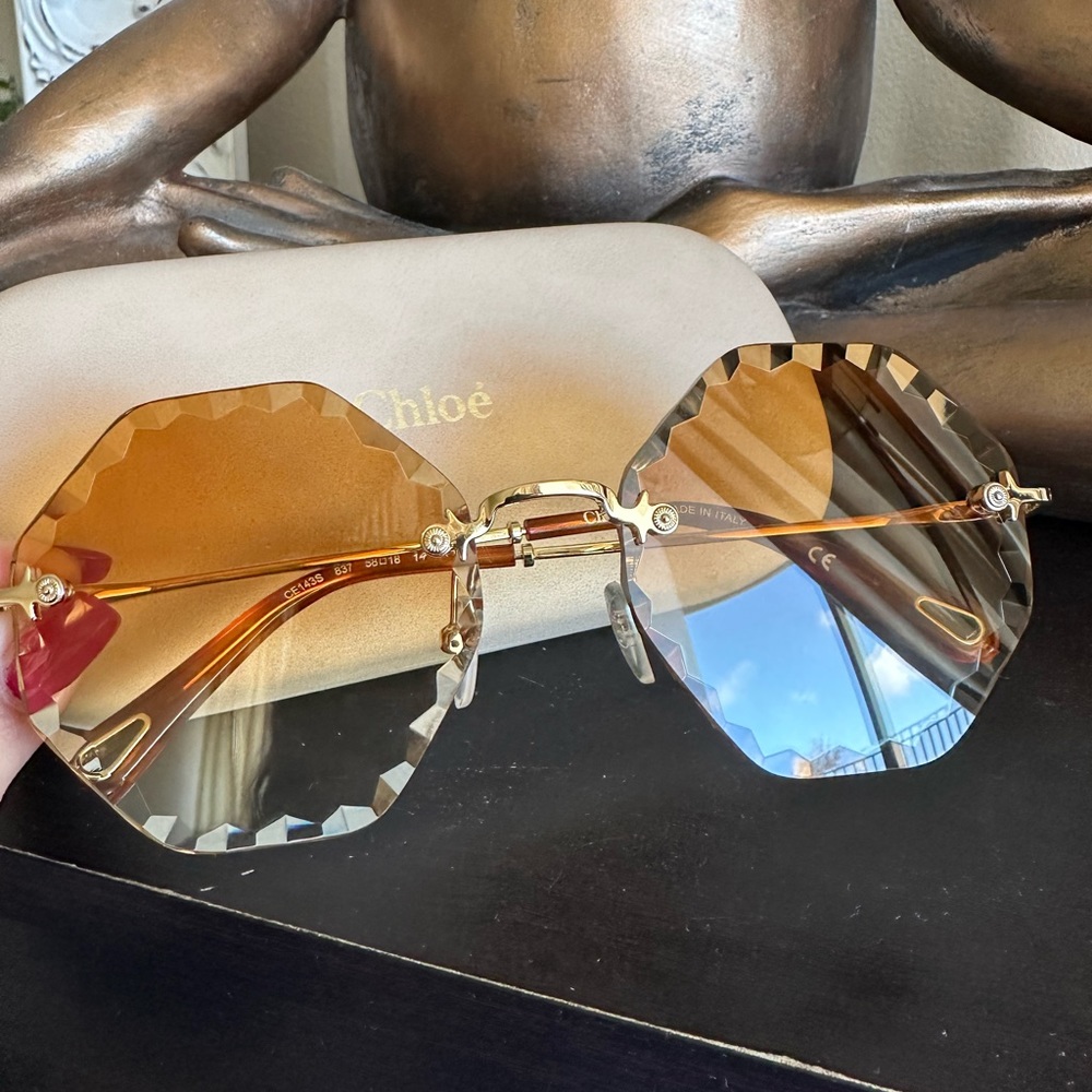 Chloé sunglasses Gold/Caramel gradient